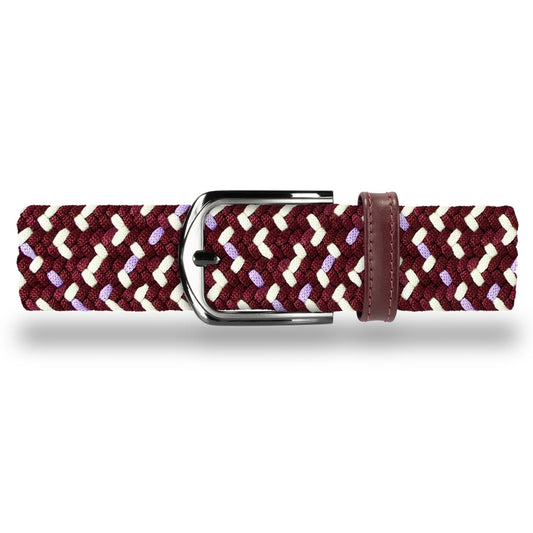 Cinturón Trenzado Hombre OS34 - Vinotinto Merlot | Origeness
