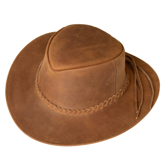 SOMBRERO ORIGENESS CUERO CAFÉ