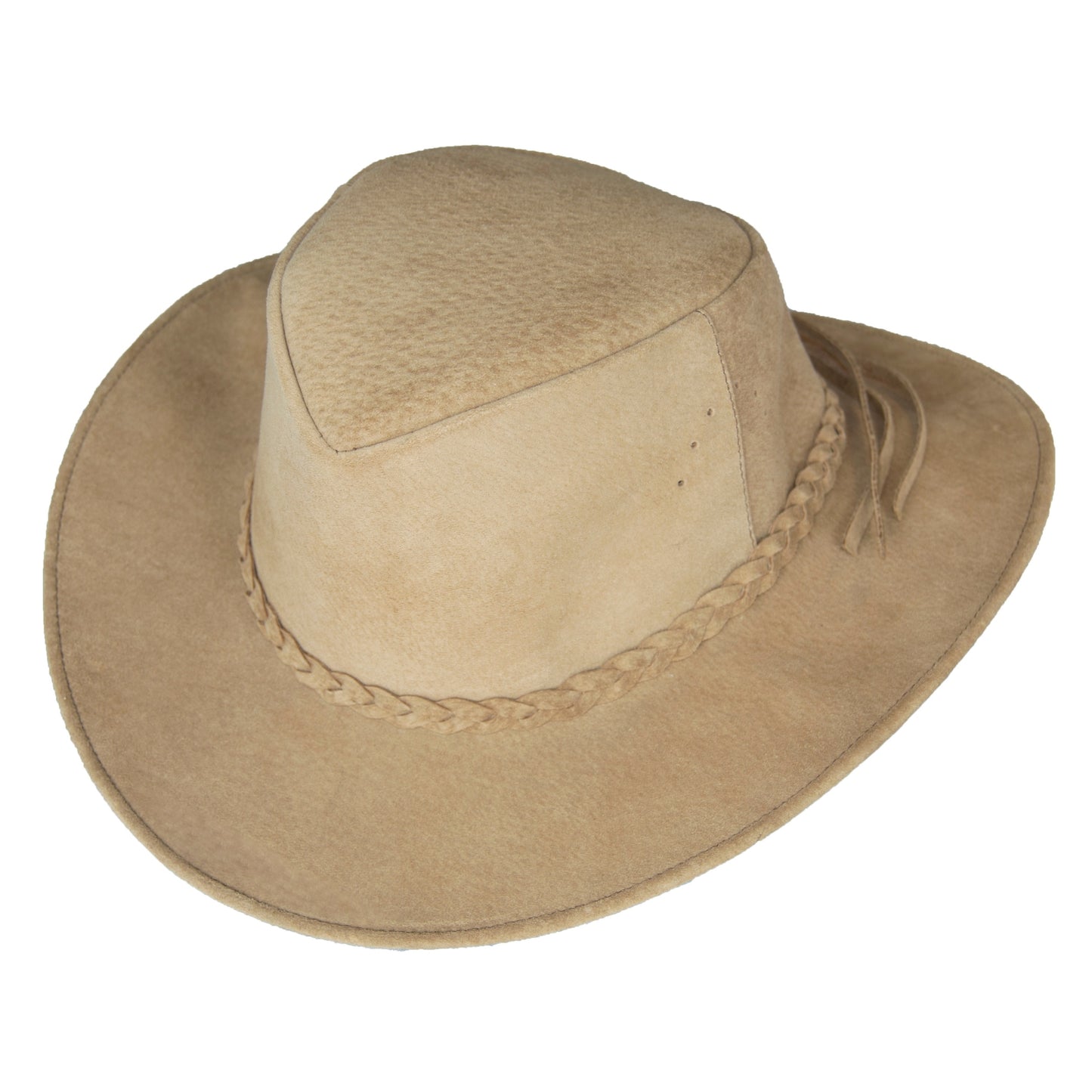 SOMBRERO ORIGENESS CUERO CARNAZA CLARO