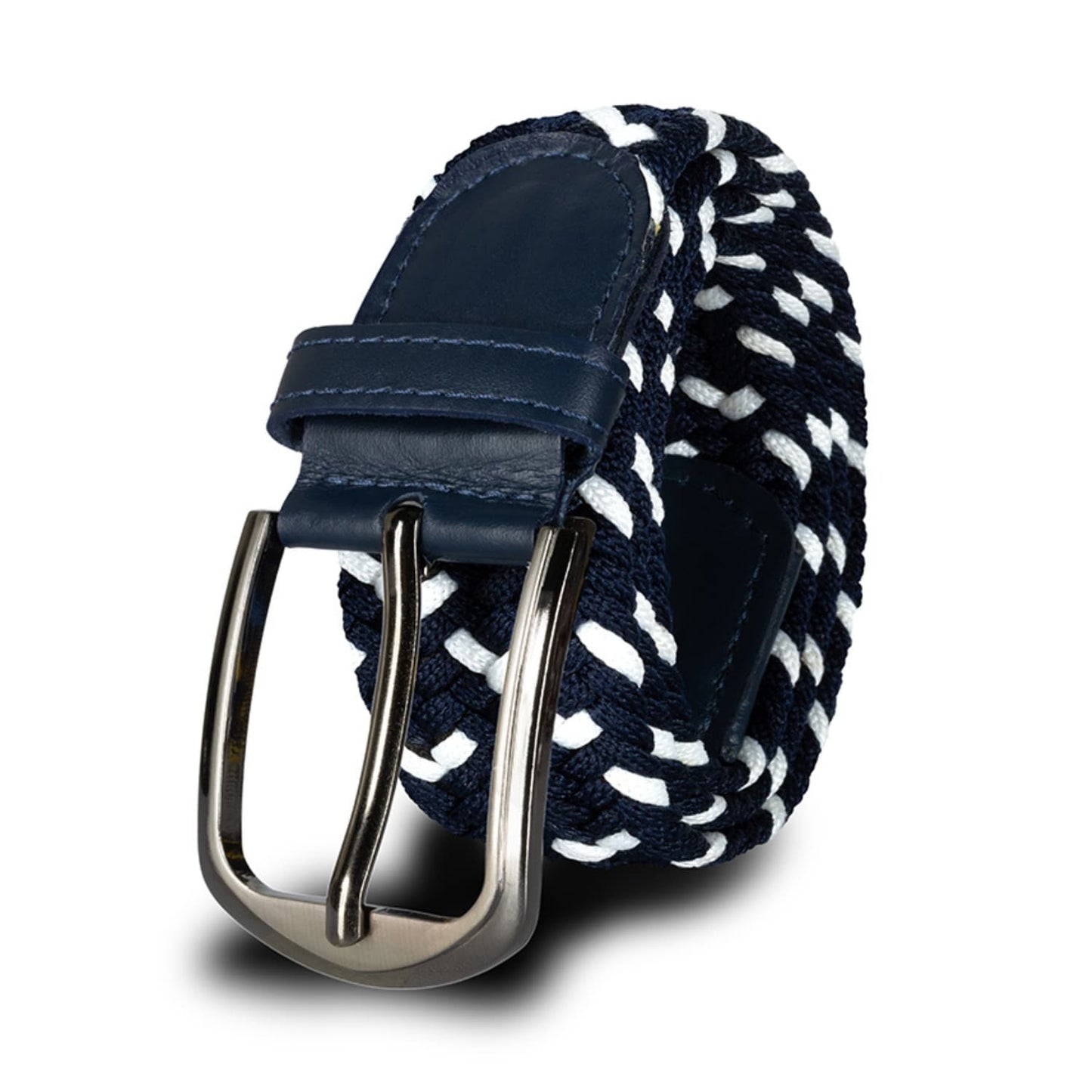 Cinturón Trenzado Hombre OS21 - Azul Y Blanco Bolt | Origeness