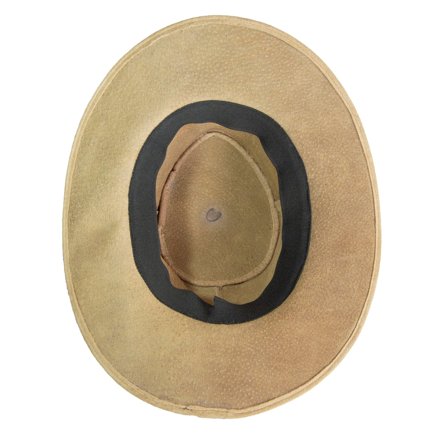 SOMBRERO ORIGENESS CUERO CARNAZA CLARO