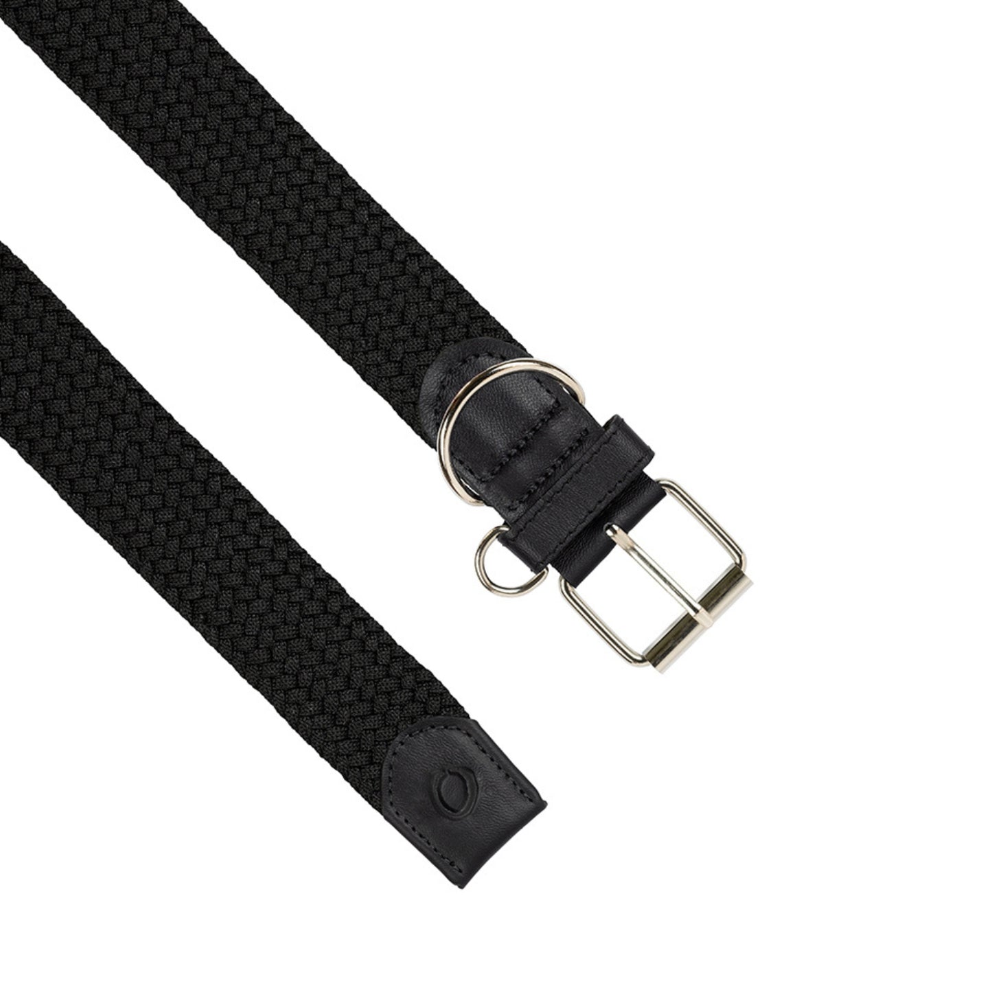 COLLAR TRENZADO Y CUERO MASCOTAS OS23