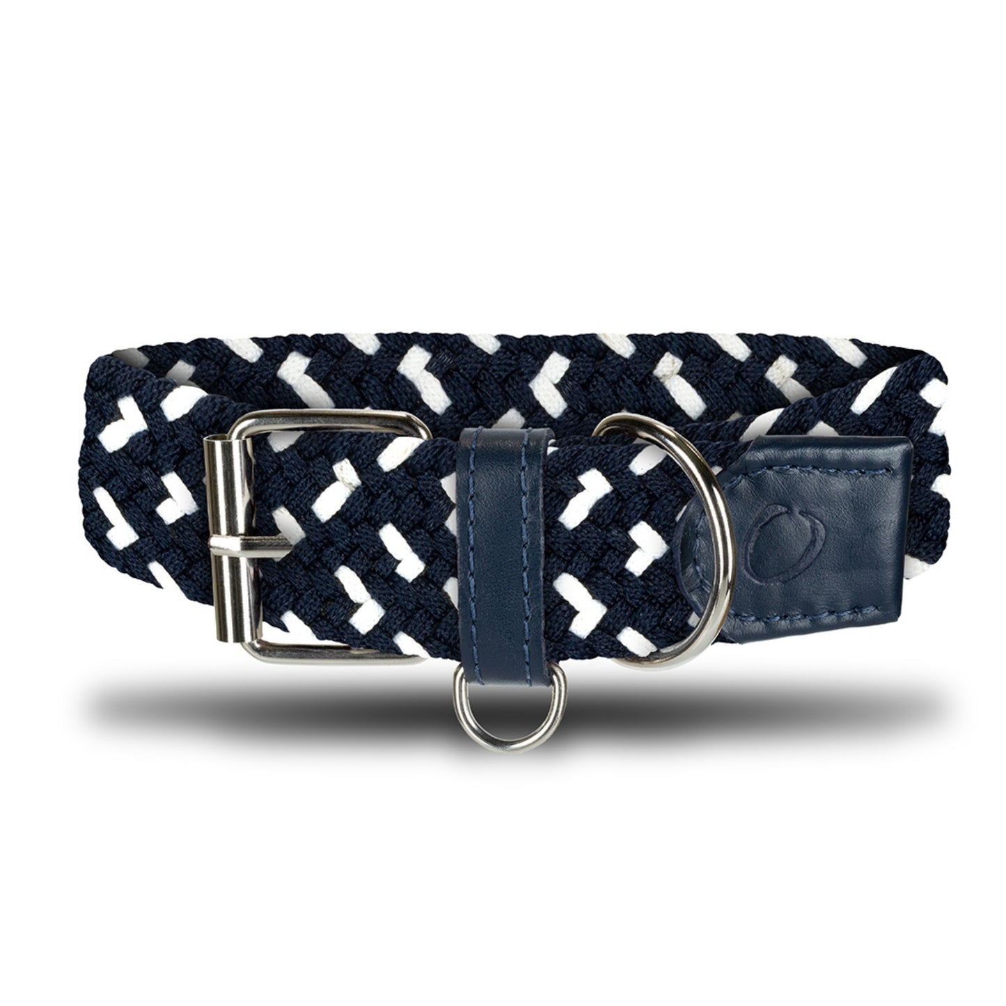 COLLAR TRENZADO Y CUERO MASCOTAS OS21