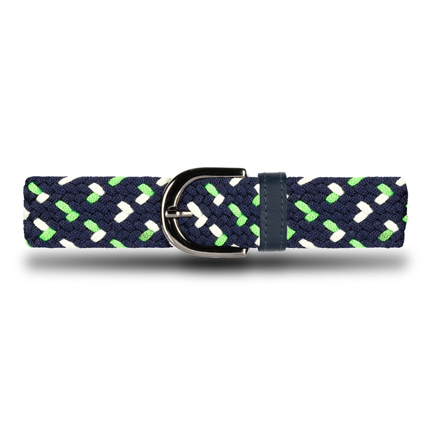 Cinturón trenzado mujer azul y verde menta OS7 - Origeness Colombia