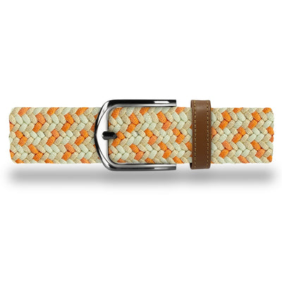 Cinturón Trenzado Hombre OS37 - Naranja Atardecer | Origeness