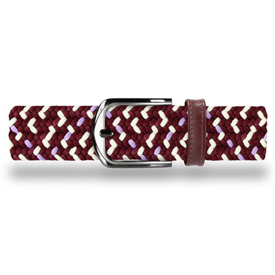 Cinturón Trenzado Hombre OS34 - Vinotinto Merlot | Origeness