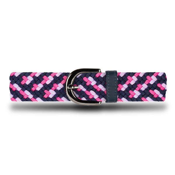 Cinturón Trenzado Mujer OS13 - Rosa Y Azul Pastel | Origeness