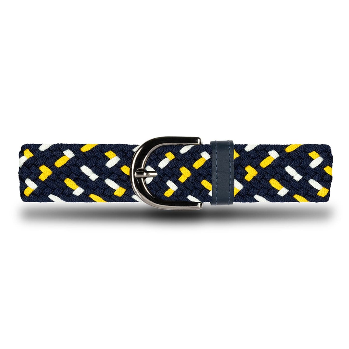 Cinturón trenzado mujer azul y amarillo solar OS5 - Origeness Colombia