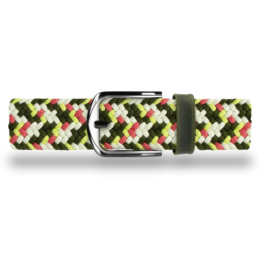 Cinturón Trenzado Hombre OS35 - Verde Toscana | Origeness