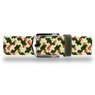 Cinturón Trenzado Hombre OS35 - Verde Toscana | Origeness