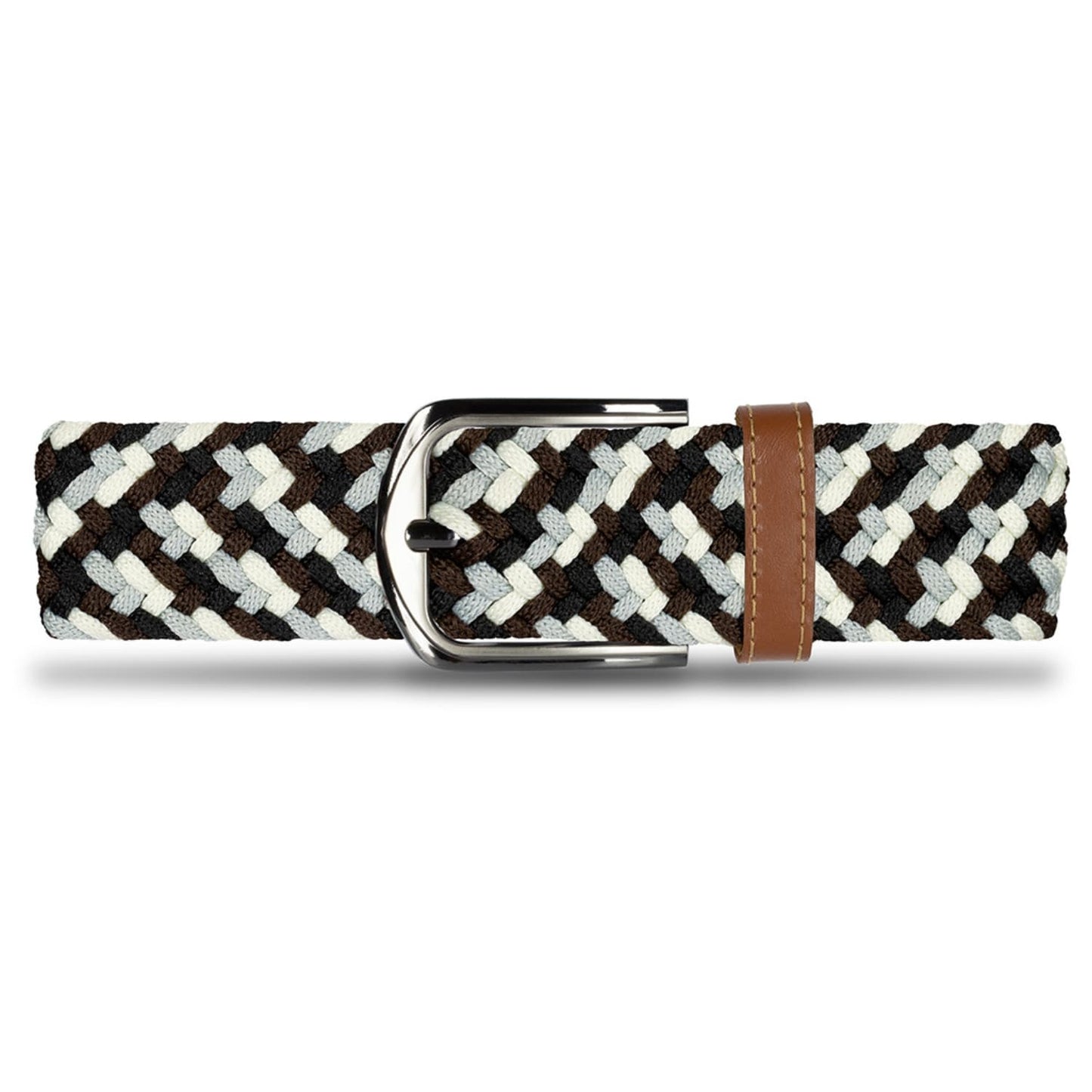 Cinturón Trenzado Hombre OS20 - Gris Y Café Mosaico | Origeness