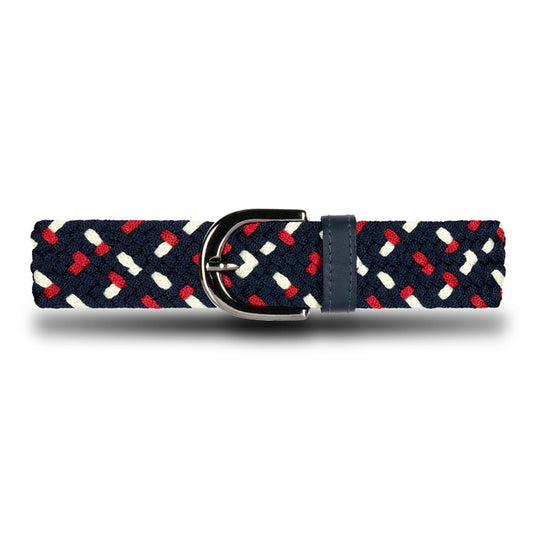 Cinturón trenzado mujer azul vermont OS12 - Origeness Colombia