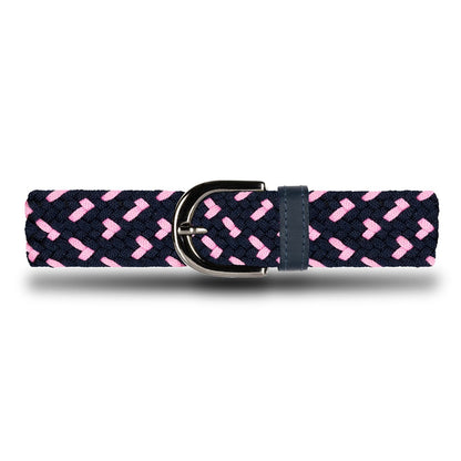 Cinturón Trenzado Mujer OS4 - Azul Y Rosa Flamingo | Origeness