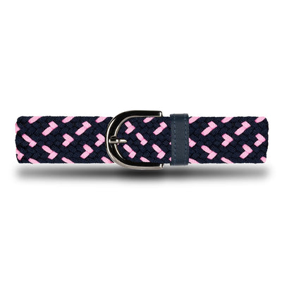 Cinturón Trenzado Niña OS4 - Azul Y Rosa Flamingo | Origeness