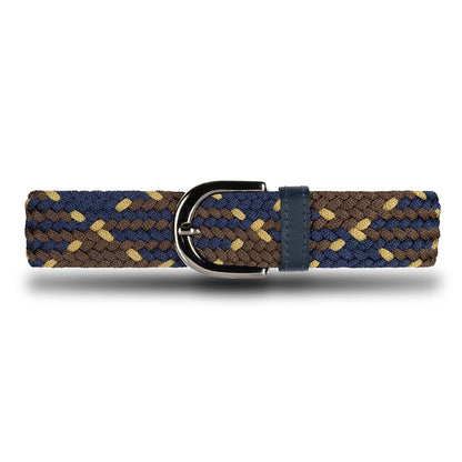 Cinturón Trenzado Mujer OS10 - Azul Y Café Bronce | Origeness