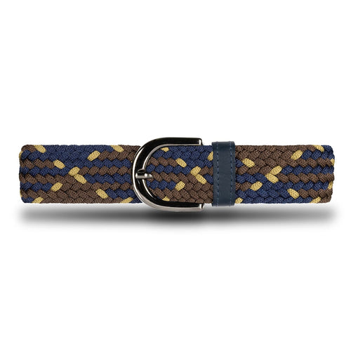 Cinturón Trenzado Niña OS10 - Azul Y Café Bronce | Origeness