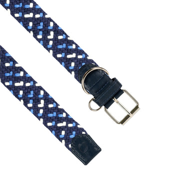 COLLAR TRENZADO Y CUERO MASCOTAS OS03
