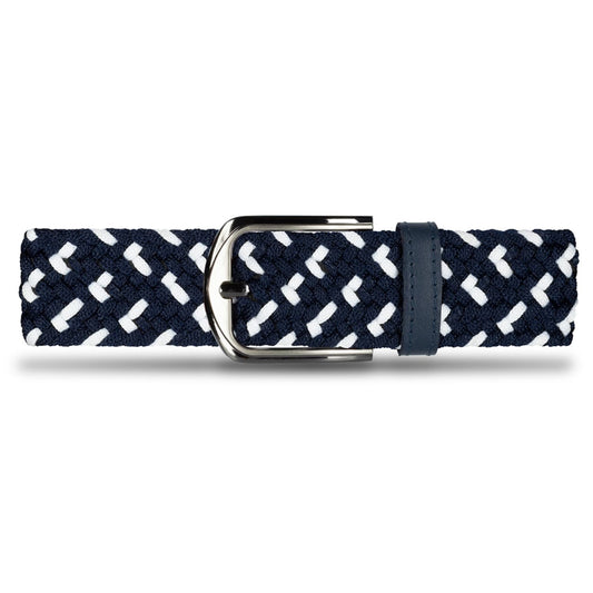 Cinturón Trenzado Hombre OS21 - Azul Y Blanco Bolt | Origeness