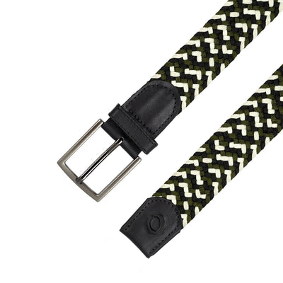 Cinturón Trenzado Hombre OS28 - Verde Everest | Origeness detalle