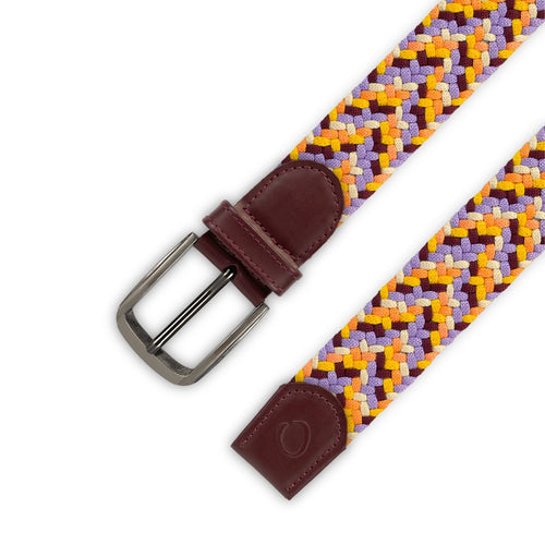 Cinturón Trenzado Hombre OS46 - Atardecer Morado | Origeness detalle