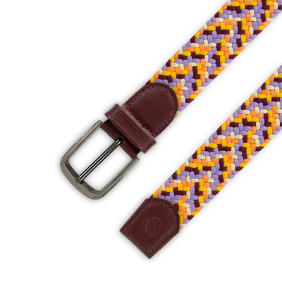 Cinturón Trenzado Hombre OS46 - Atardecer Morado | Origeness detalle