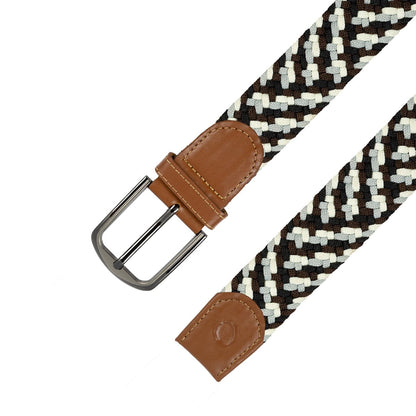 Cinturón Trenzado Hombre OS20 - Gris Y Café Mosaico | Origeness