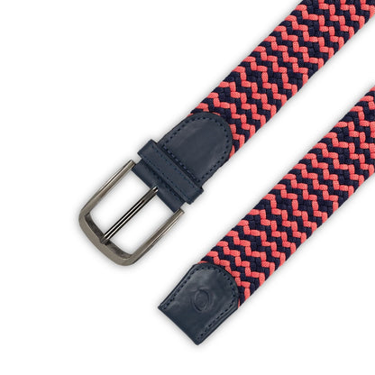 Cinturón Trenzado Hombre OS45 - Azul Náutico Coral | Origeness