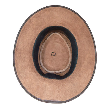 SOMBRERO ORIGENESS CUERO CAFÉ OSCURO