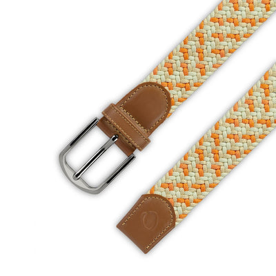 Cinturón Trenzado Hombre OS37 - Naranja Atardecer | Origeness detalle