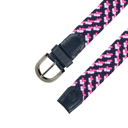Cinturón Trenzado Mujer OS13 - Rosa Y Azul Pastel | Origeness