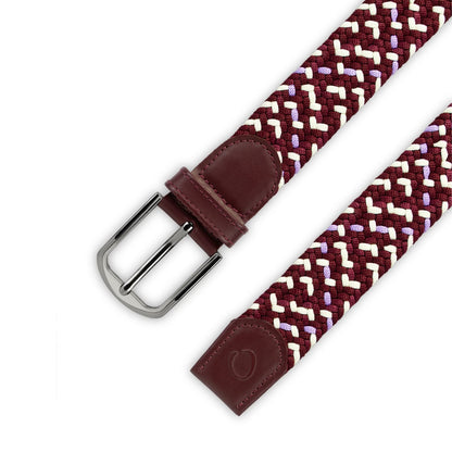 Cinturón Trenzado Hombre OS34 - Vinotinto Merlot | Origeness