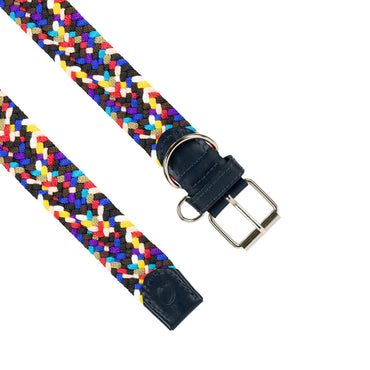 COLLAR TRENZADO Y CUERO MASCOTAS OS31