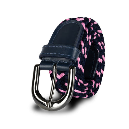 Cinturón Trenzado Mujer OS4 - Azul Y Rosa Flamingo | Origeness