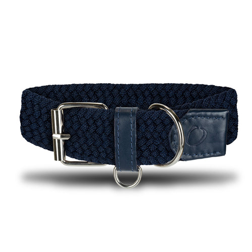 Collar para perros Origeness - Collar Trenzado Mascota OS24 - Azul Zafiro | Origeness