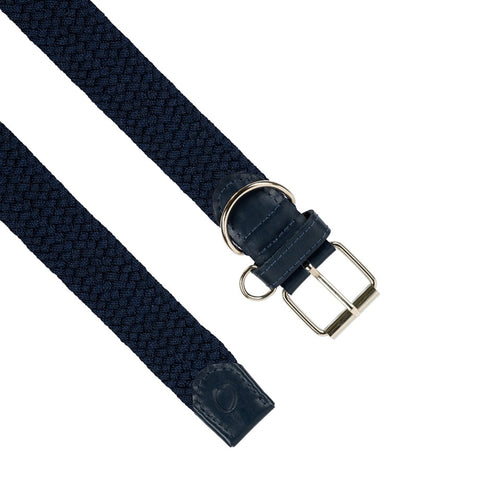 Detalle accesorio para perros - Collar Trenzado Mascota OS24 - Azul Zafiro | Origeness