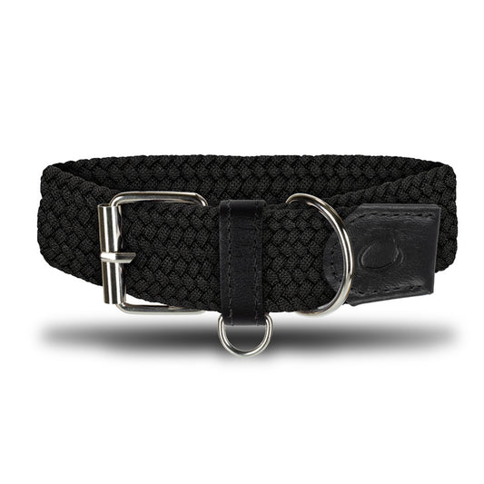 COLLAR TRENZADO Y CUERO MASCOTAS OS23