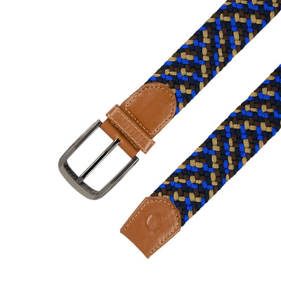 Cinturón Trenzado Hombre OS4 - Azul Safari | Origeness detalle