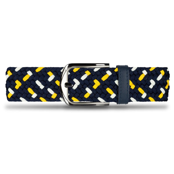 Cinturón Trenzado Hombre OS5 - Azul Y Amarillo Solar | Origeness