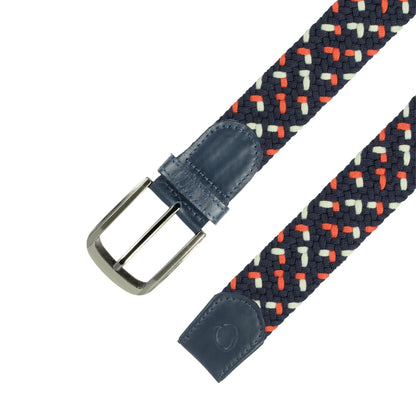 Cinturón Trenzado Hombre OS9 - Azul Y Naranja Sunset | Origeness arriba