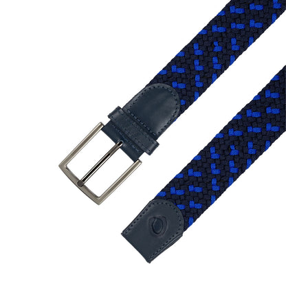 Cinturon Trenzado Hombre OS18 - Azul Royal Deep arriba cinturon