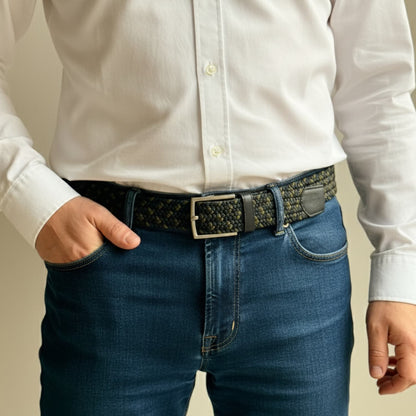 Cinturón Trenzado Hombre OS22 - Verde Táctico | Origeness
