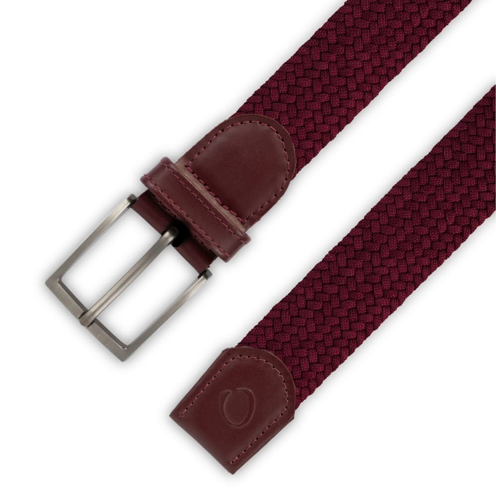 Cinturón Trenzado Hombre OS41 - Vinotinto Reserva | Origeness